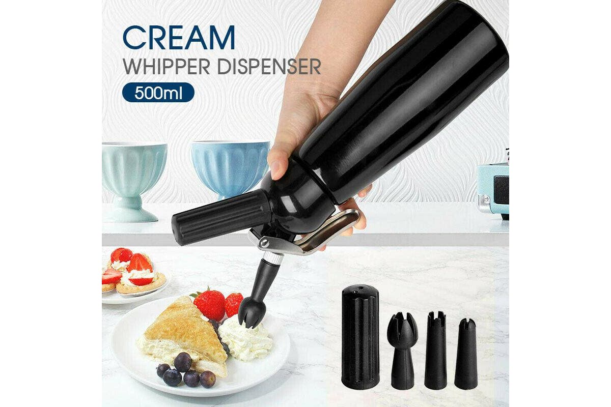 Black Cream whipper Whipped cream dispenser Dessert Coffee Foam Whip Cream chargers