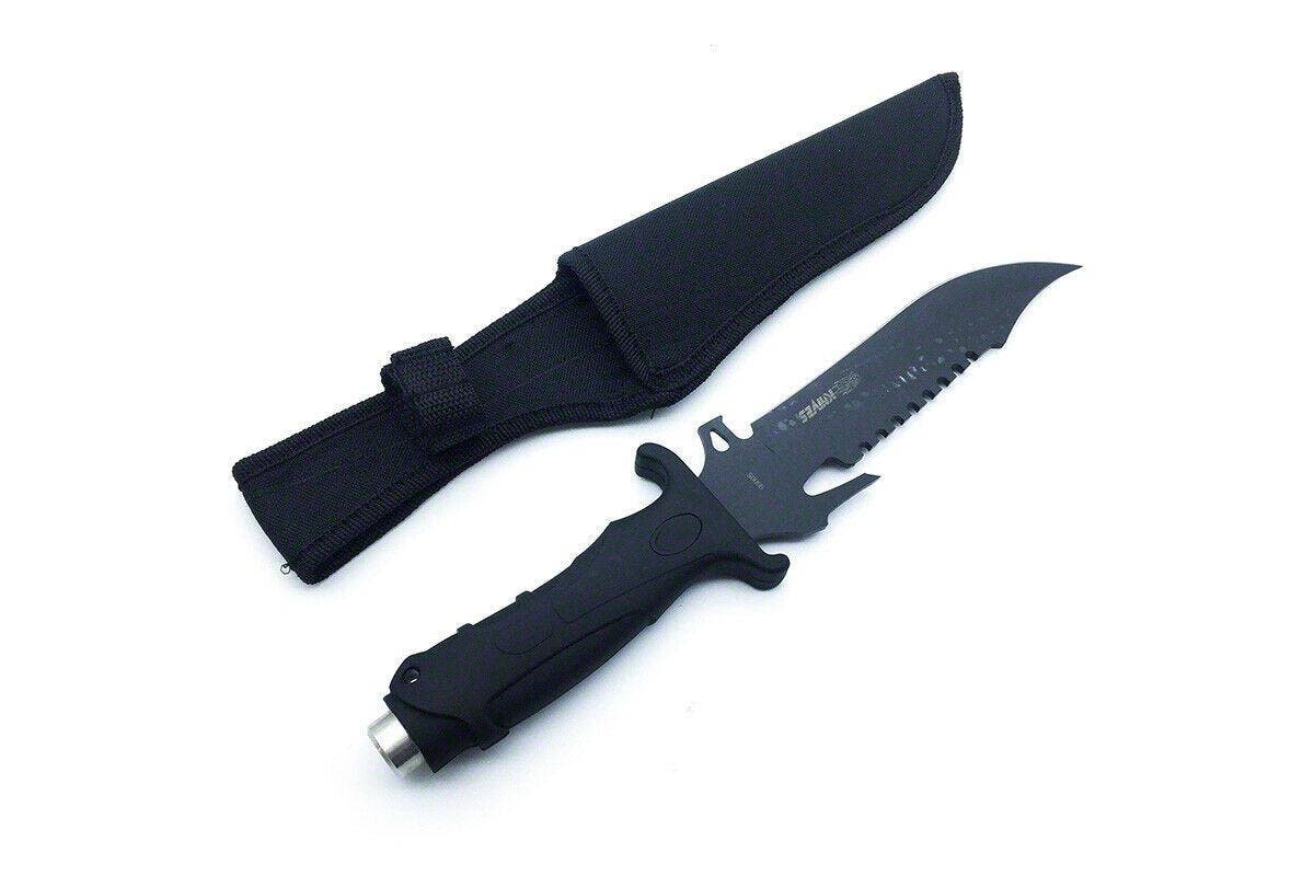 Hunting Camping Military Bowie Knife Sharp Combat Survival Tactical Pig Sticker