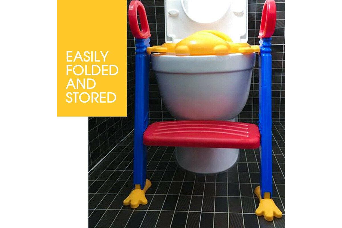 Baby Kids Trainer Toilet Ladder Toddler Step Seat Nonslip