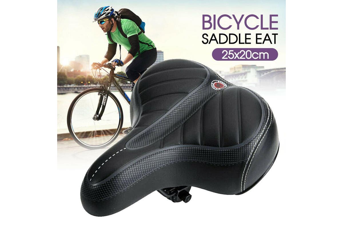 Bicycle Saddle Bike Seat Wide Extra Comfort Soft Cushion Cover Padded Sporty Pad