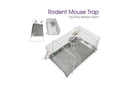 Rodent Mouse Trap ·Top Entry Mouse Trap Catch Rat Trap Catch Humane Rat Cage 20.5x13x9cm