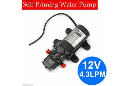 12V 4.3Lpm Self-Priming Water Pump High Pressure Caravan Camper Boat Marine Home