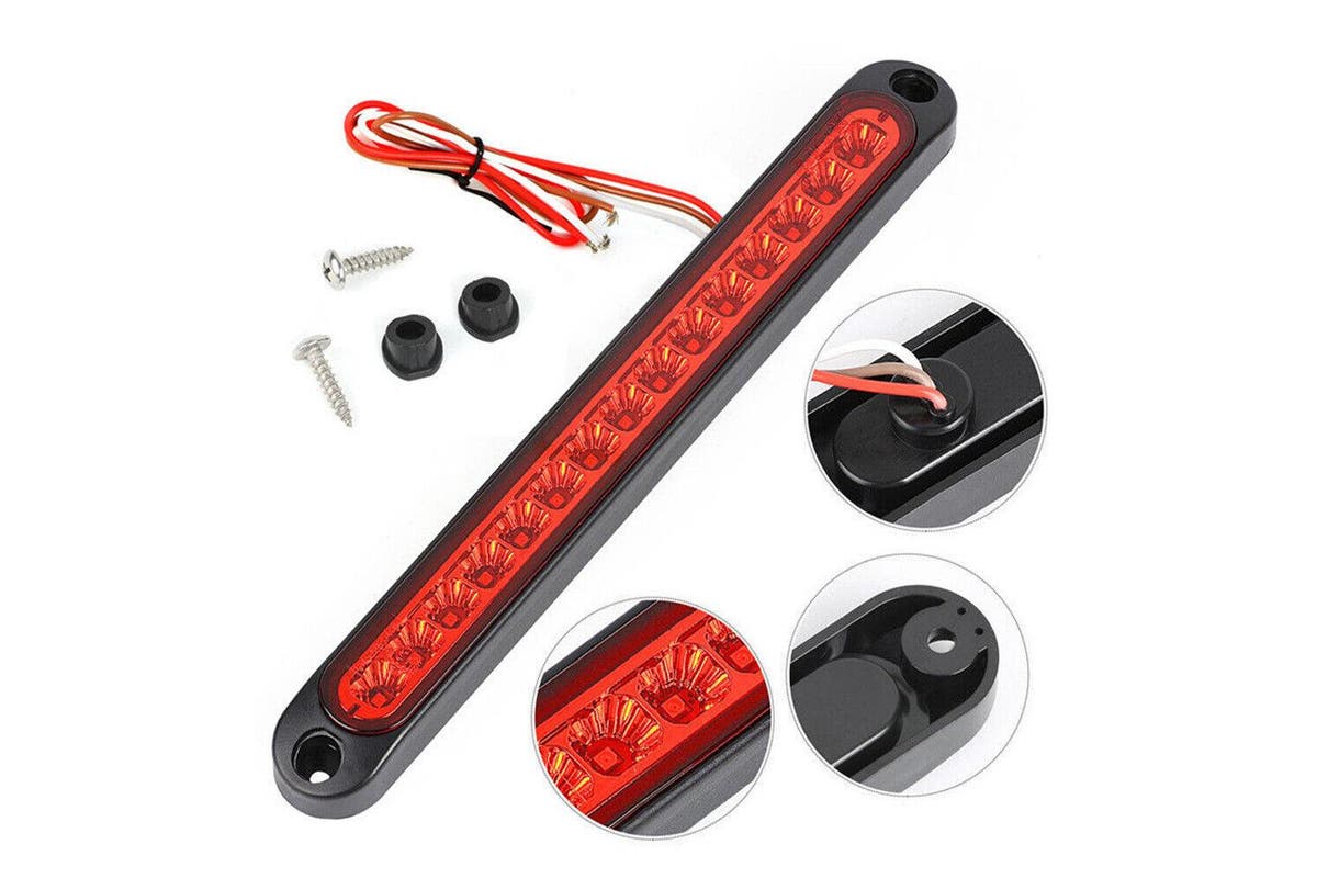 15 LED Tail Lights UTE STOP Brake Indicator Reverse Slim Strip RV Trailer Light