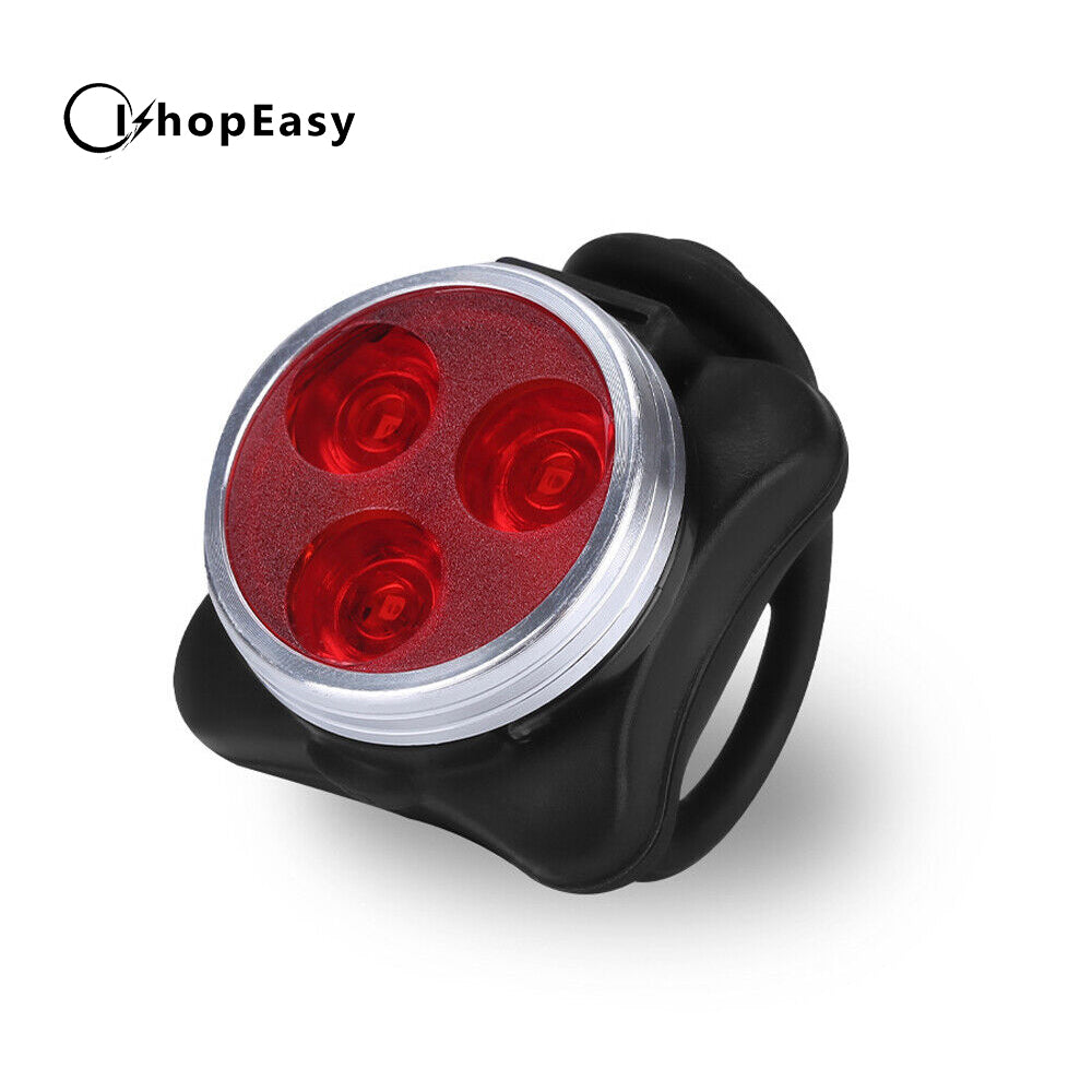 Front Rear Tail Waterproof USB Rechargeable Bicycle Lamp Bike Lights Set