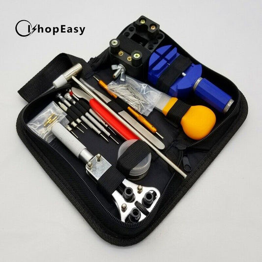 147 Pcs Watch Repair Tool Kit Link Spring Bar Remover Back Case Opener