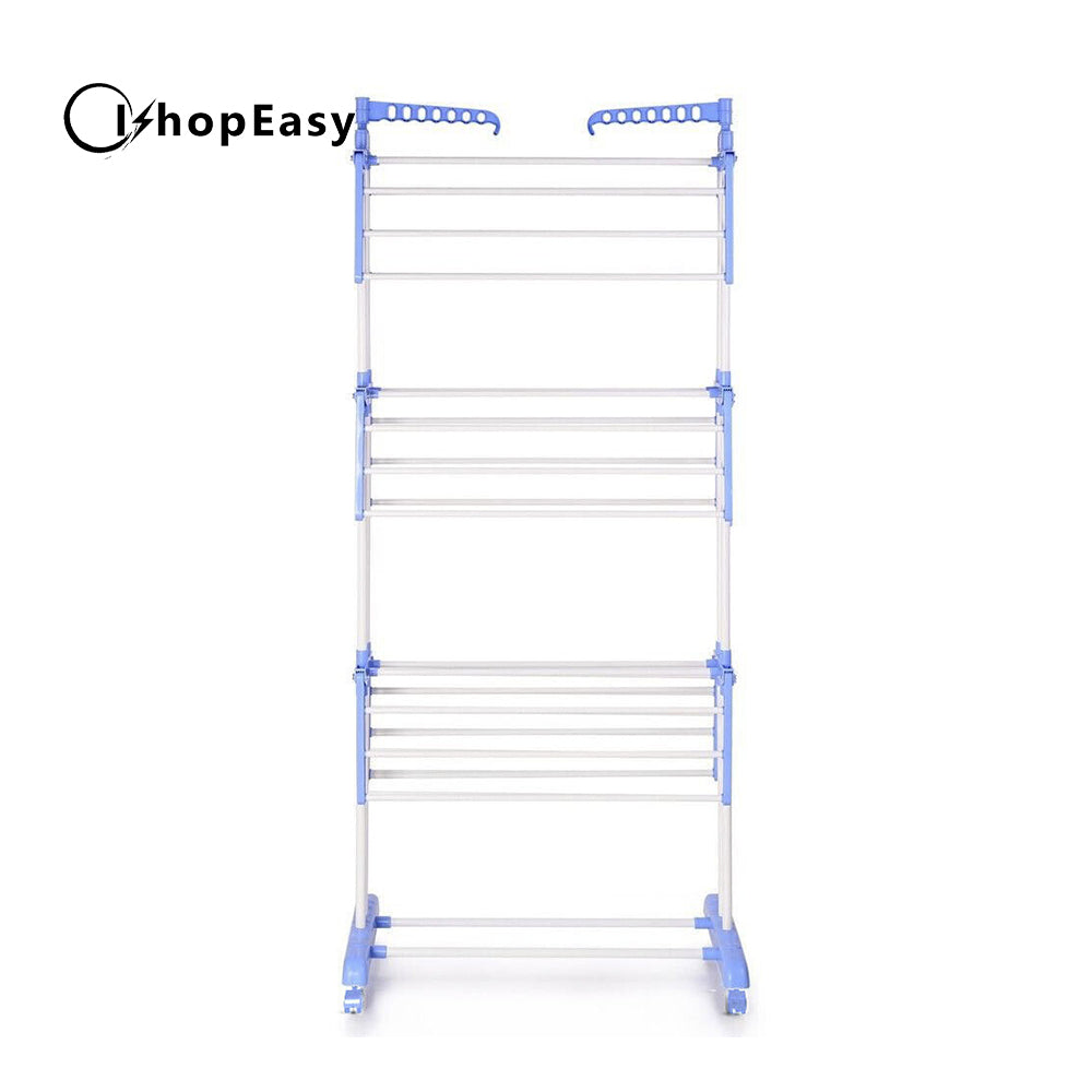 6 Tiers Clothes Airer Indoor Laundry Drying Rack Horse Garment Hanger Foldable