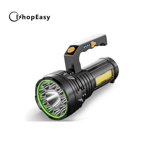 USB Rechargeable LED Searchlight Spotlight Hand Torch Work Light Lamp Flashlight