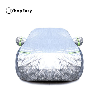 3XXL 3Layer Aluminum Waterproof Outdoor Car Cover Double Thick Rain UV Resistant