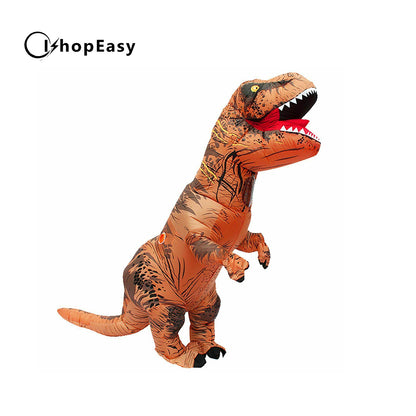 Inflatable Dinosaur Costume Adult Jurassic World Park Trex T-Rex Brown