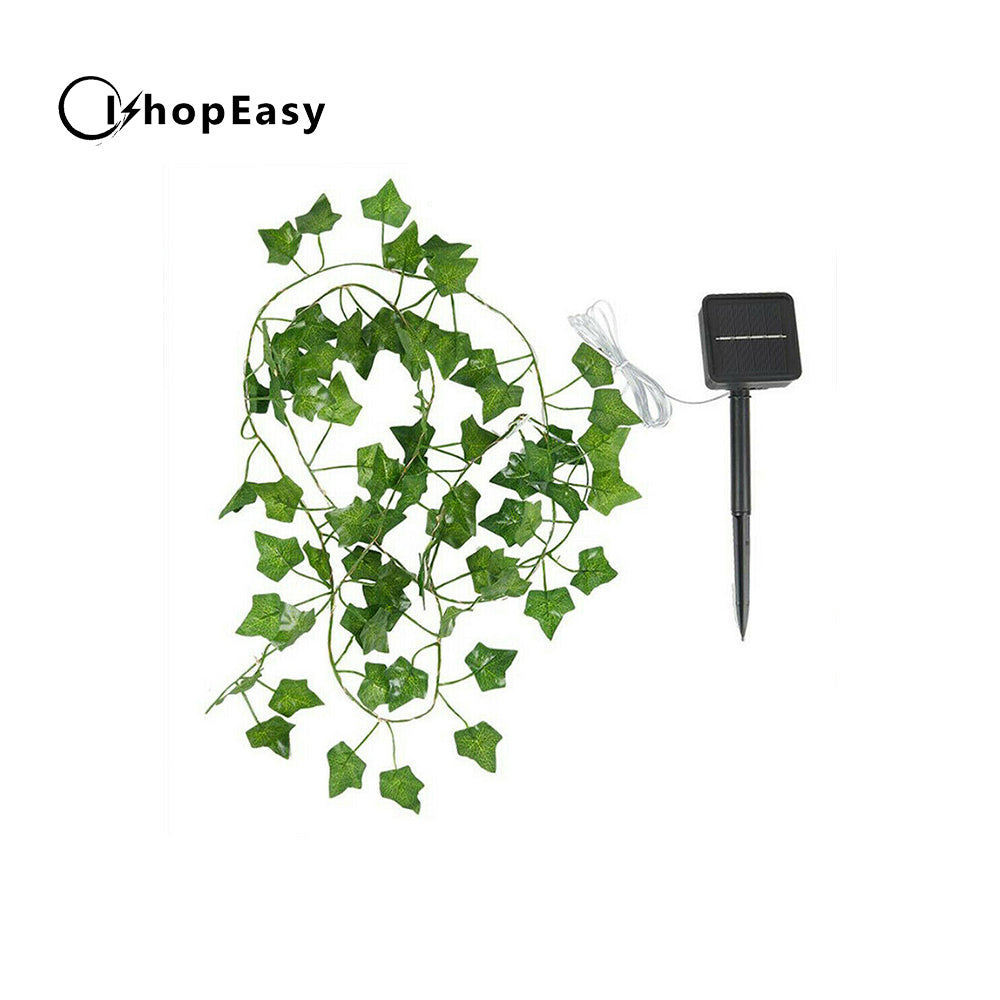 100LED Solar Powered Ivy Fairy String Lights Garden Outdoor Wall Fence Light