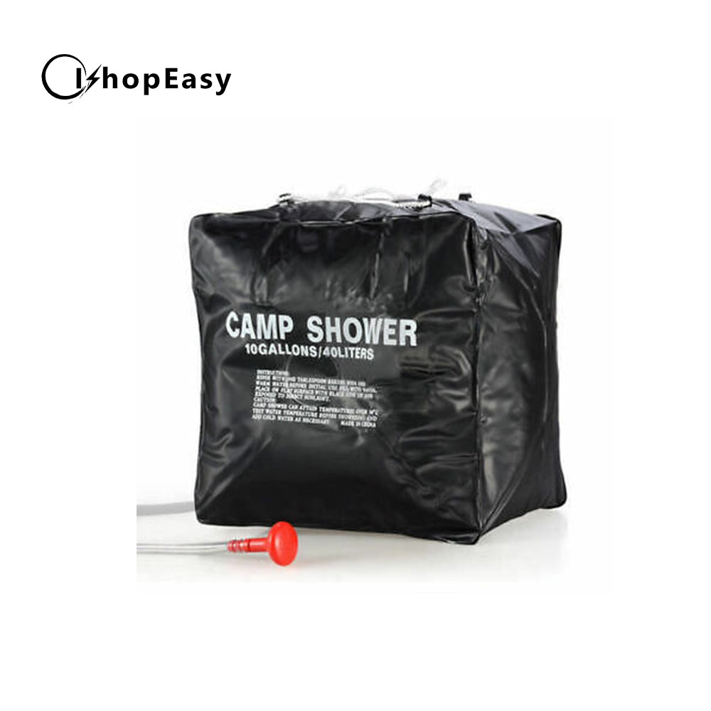 Camp Shower Bag Solar Heated Water Pipe Portable Camping Hiking Travel