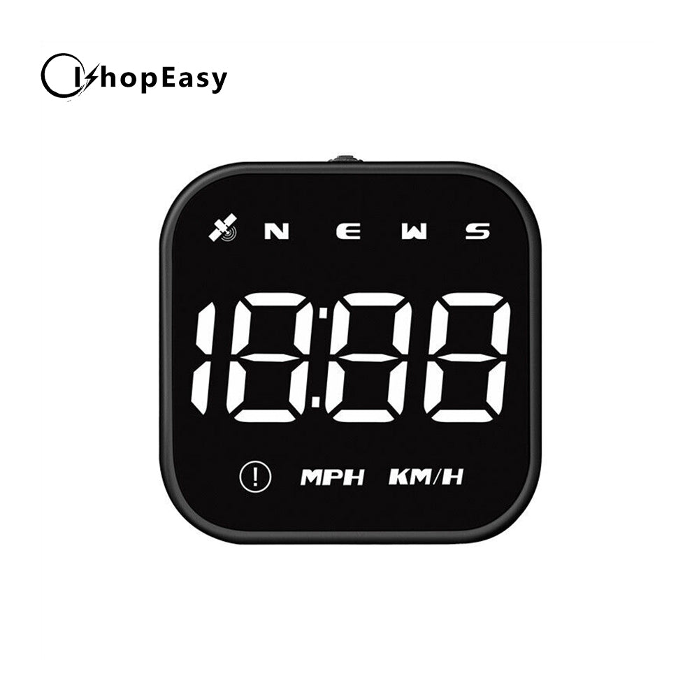 Ishopeasy Universal Digital GPS Speedometer Car HUD Head Up Display MPH/KM Overspeed Alarm