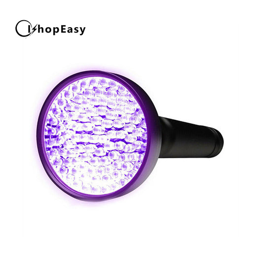 100 LED UV Flashlight Torch Light Lamp Ultraviolet Blacklight Aluminum 395 nM