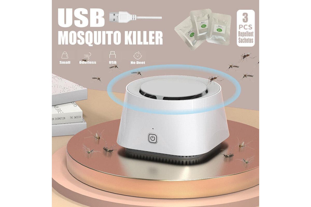 USB Mosquito Insect Killer Electric Lamp LED Light Fly Bug Zapper Trap Catcher Portable Size