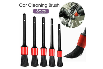 Dashboard Car Hair Detail Brush Crevice Dust Cleaning Automotive Detailing 5Pcs