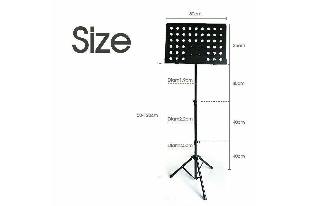 Adjustable Music Stage Stand Heavy Duty Metal Music Sheet Conductor Folding