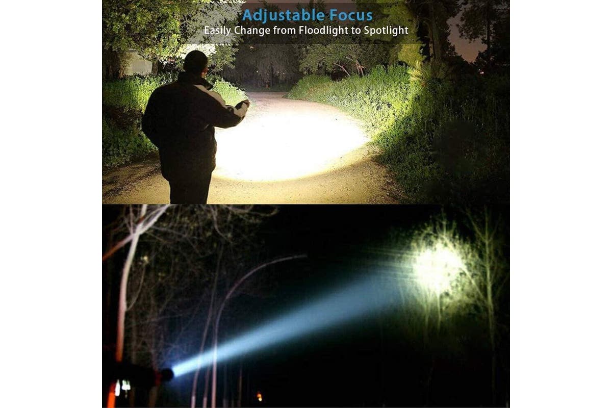 Super Bright Zoomable Torch Led Flashlight USB Rechargeable Tactical light