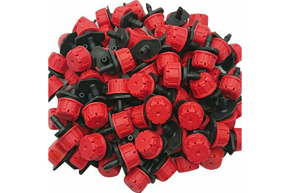 100Pcs Micro Flow Dripper Drip Head Garden Hose Sprinklers Adjustable ...