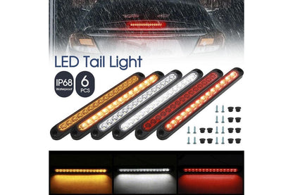 15 LED Tail Lights UTE STOP Brake Indicator Reverse Slim Strip RV Trailer Light