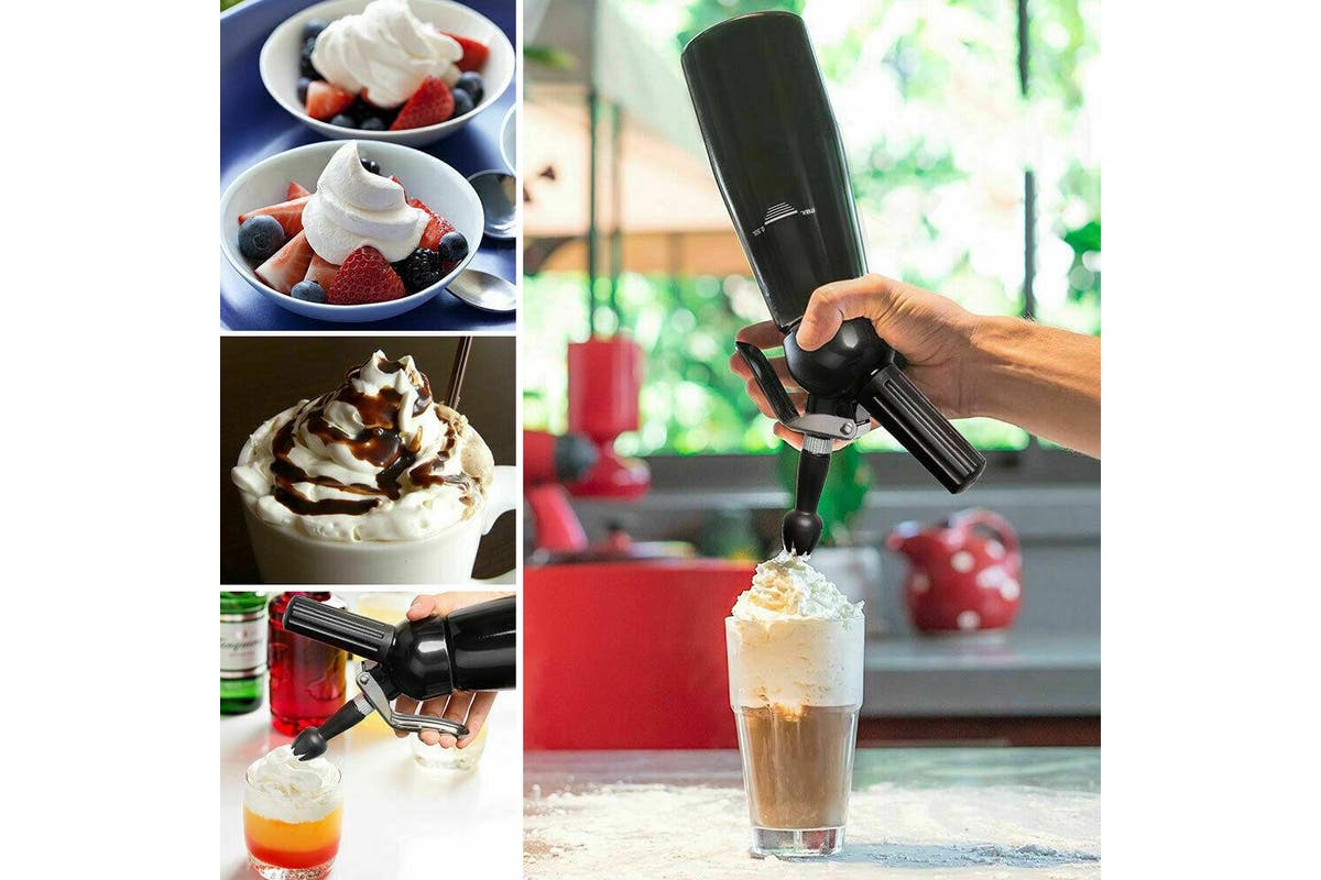 Black Cream whipper Whipped cream dispenser Dessert Coffee Foam Whip Cream chargers