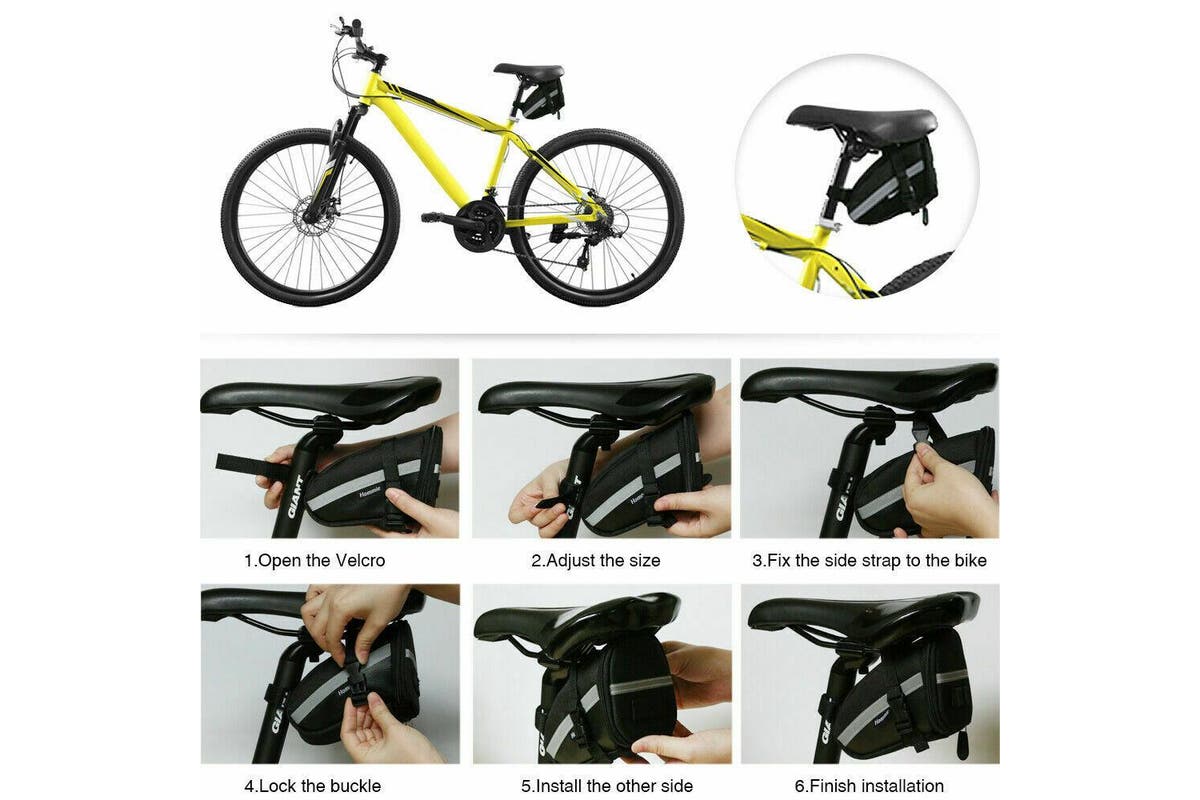 16PCS Bike Repair Multi Tool Mountain Bicycle Puncture Saddle Bag Tyre Patches