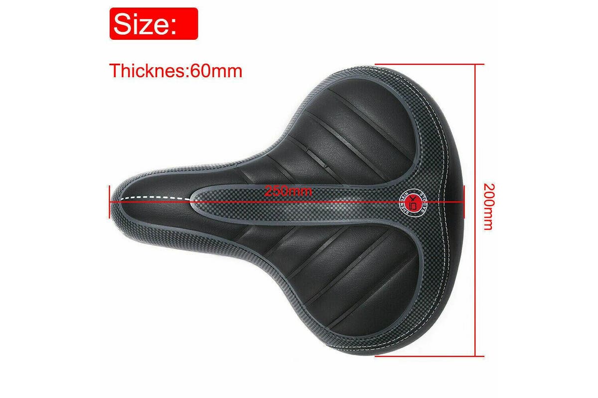 Bicycle Saddle Bike Seat Wide Extra Comfort Soft Cushion Cover Padded Sporty Pad