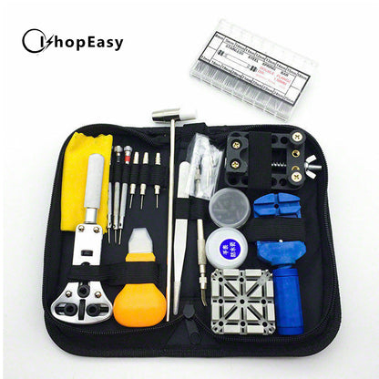 380PCS Watchmaker Watch Link Pin Remover Case Opener Repair Tool Kit Set