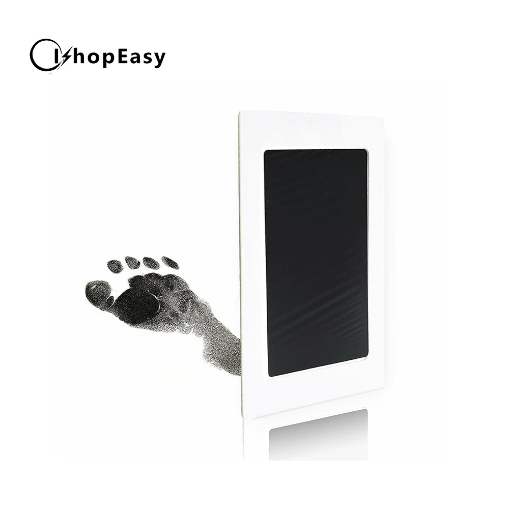 Inkless Wipe Hand and Foot Print Kit Newborn Christening Baby Pet Keepsake Gift, Black