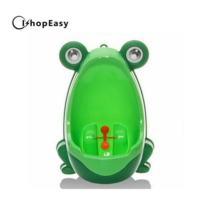 Kid Baby Potty Toilet Training Cute Frog Shaped Urinal Boys Pee Trainer Bathroom, Green