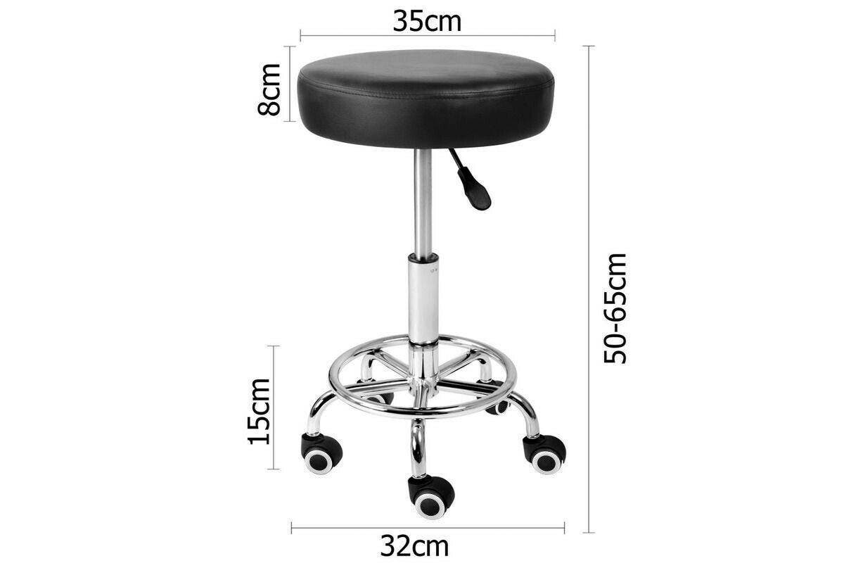 Hairdressing Salon Chair Round PU Equipment Swivel Lift Stool Barber Beauty