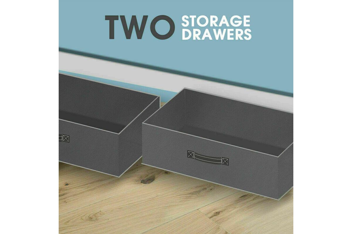 Large Portable Clothes Closet Wardrobe Storage Cabinet Organiser Unit with Shelf