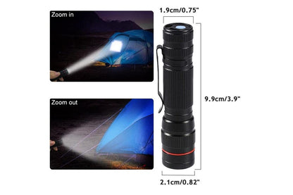 Super Bright Zoomable Torch Led Flashlight USB Rechargeable Tactical light