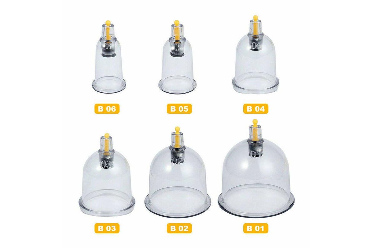 32 Cups Set Vacuum Massage Cupping Kit Acupuncture Suction Massager Pain Relief