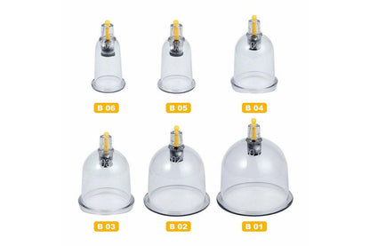 32 Cups Set Vacuum Massage Cupping Kit Acupuncture Suction Massager Pain Relief