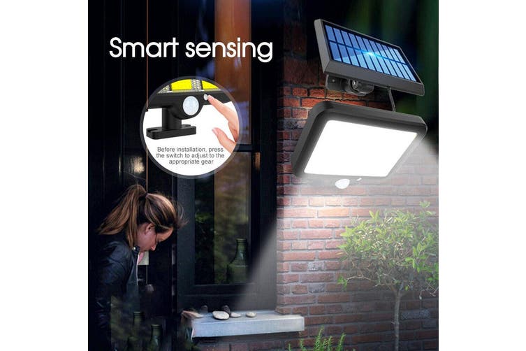 100 Led Solar Sensor Lights Light Motion Detection Security Garden Flood Lamp