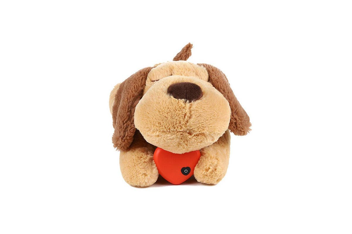 Puppy Cat Toy Heartbeat Soft Plush Sleeping Buddy Pet Dog Anxiety Behavioral Aid