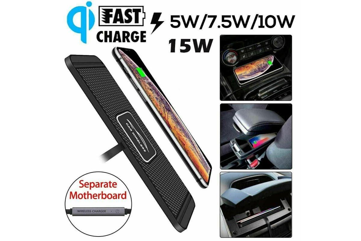 Car QI Wireless Fast Charging Charger Mat Non-Slip Pad Holder For mobiles