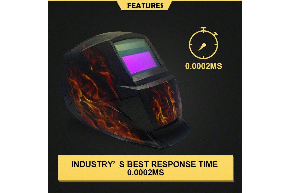 Solar Auto Darkening Welding Helmet Mask ARC TIG MAG High Quality, Flame