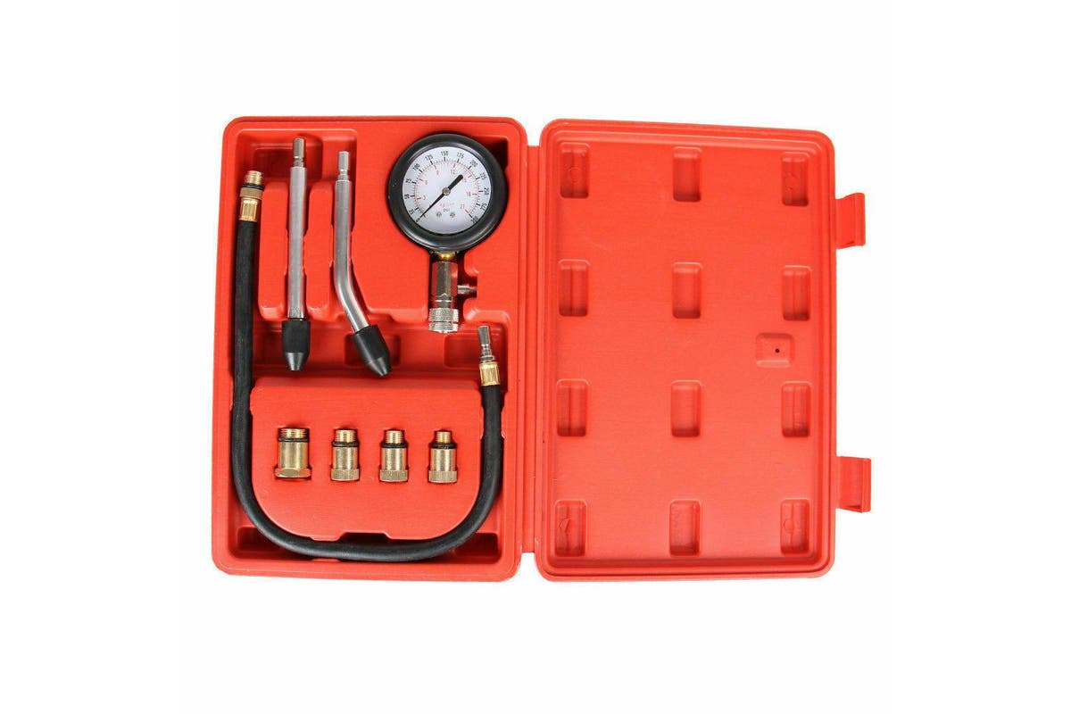 Compression Test Engine Petrol Tester Kit Set For Automotive Car Brass Tool