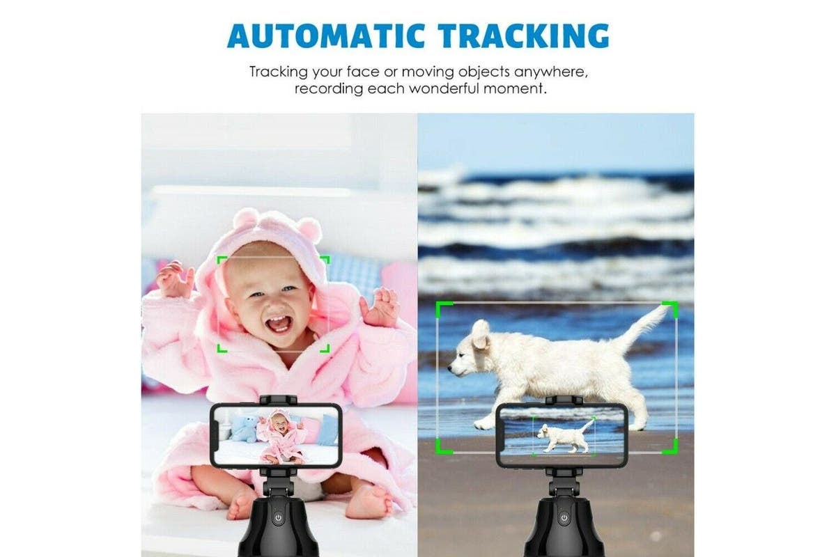 Wireless 360? Rotation Auto Face Tracking Smart Shooting Camera Phone Mount