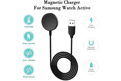 Portable Charger Cable Cradle Dock for Samsung Galaxy Watch Active 40 44 1/2/3