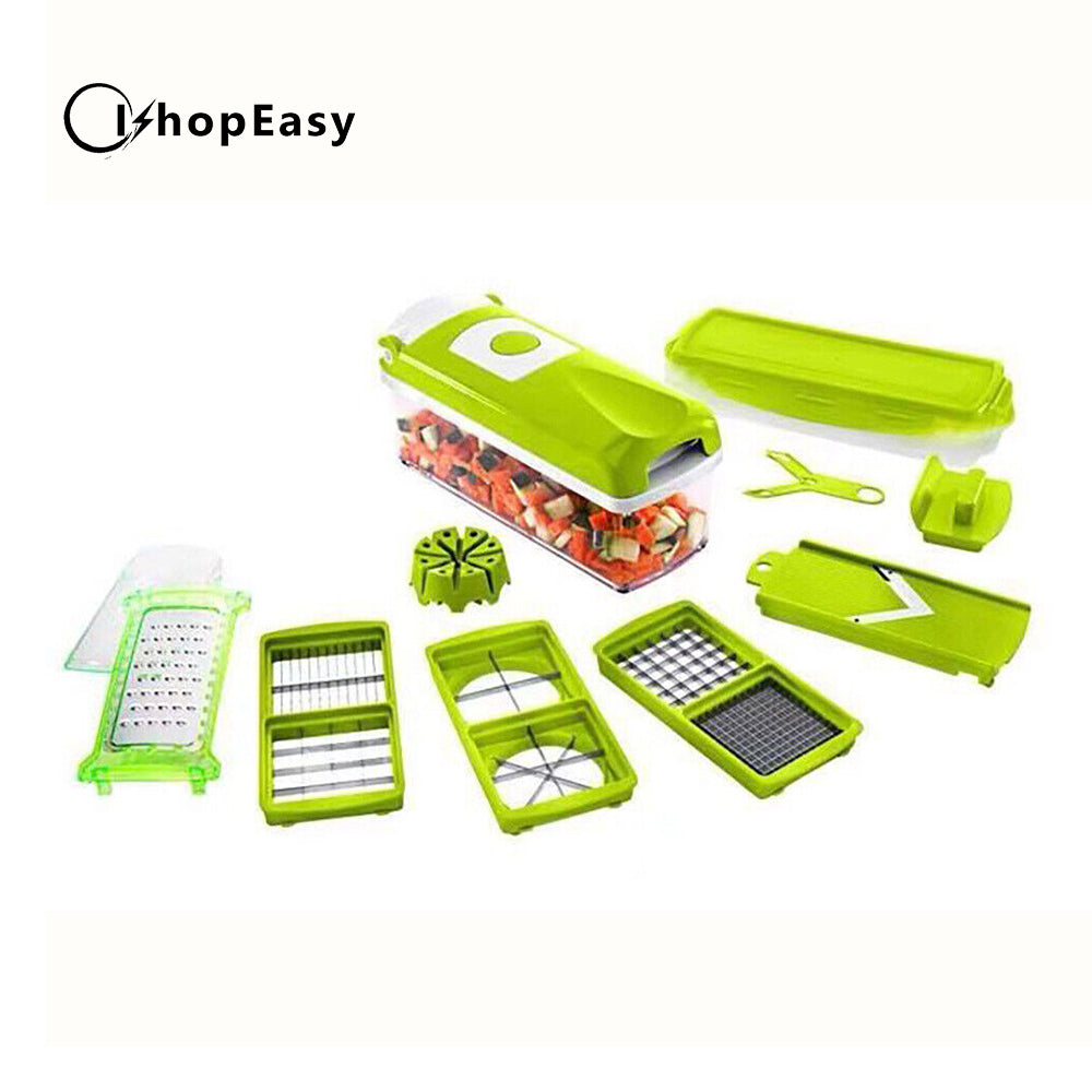 13IN1 A Food Slicer Fruit Cutter Dicer Nicer Container Chopper Peeler Vegetable