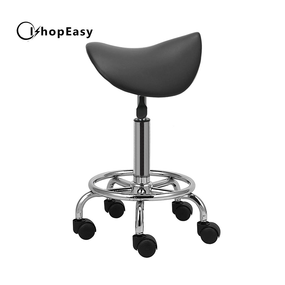 Saddle Salon Stool Bar Swivel Chair Massage Barber Hairdressing Hydraulic Lift