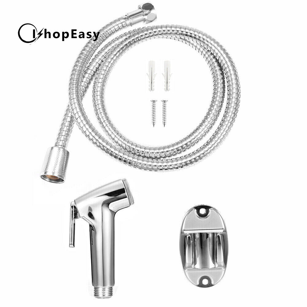 Stainless Steel Handheld Douche Bidet Toilet Spray Shower Shattaf Spray Head and Hose