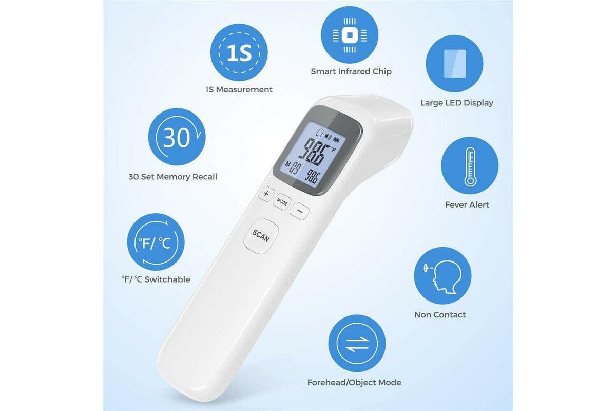 Digital LCD No-Touch Forehead Body Thermometer Infrared Temperature Gun Recall