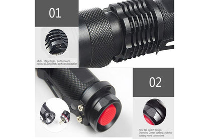 UV Ultra Violet LED Flashlight Blacklight Light 365 nM Inspection Lamp Torch