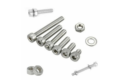 1080pcs M2/M3/M4 Stainless Steel Bolts Nuts Screws Hex Head Assorted Kit Set