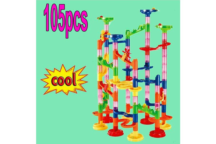 105Pcs Marble Run Race Construction Maze Ball Track DIY Building Block Kids Toy