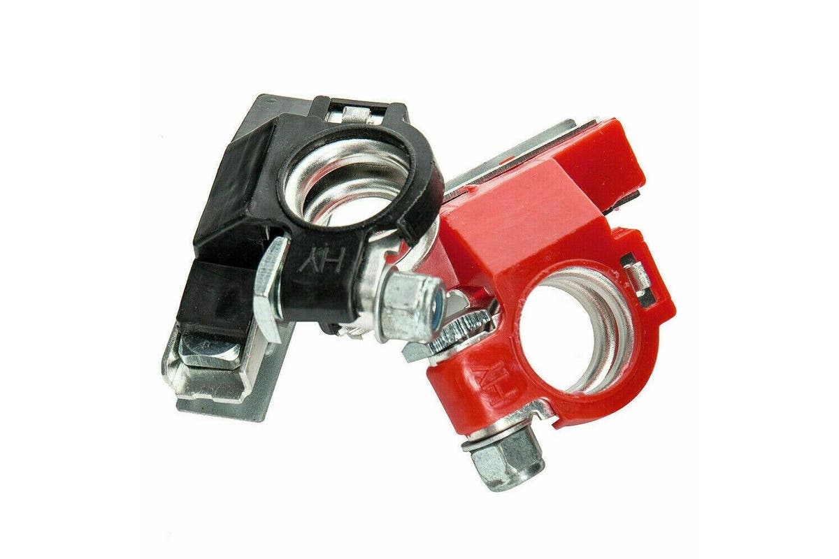 2Pcs 12V Battery Terminals Connectors Clamps 3 Way Kit For Caravan Car Van