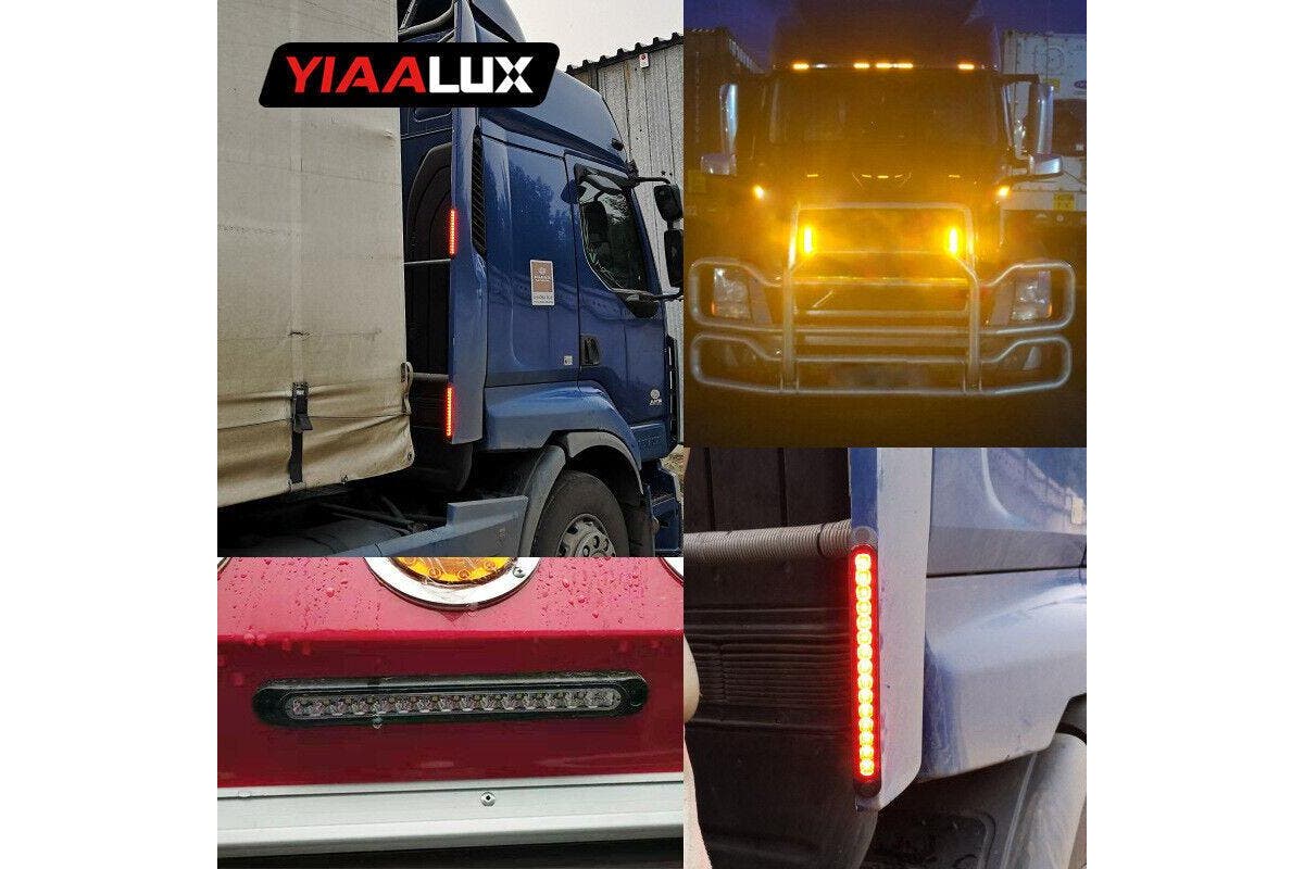 15 LED Tail Lights UTE STOP Brake Indicator Reverse Slim Strip RV Trailer Light